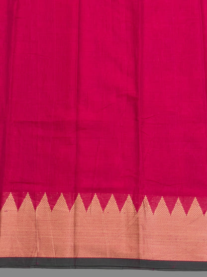 Narayanpet Tomato Pink  Cotton Saree CS235