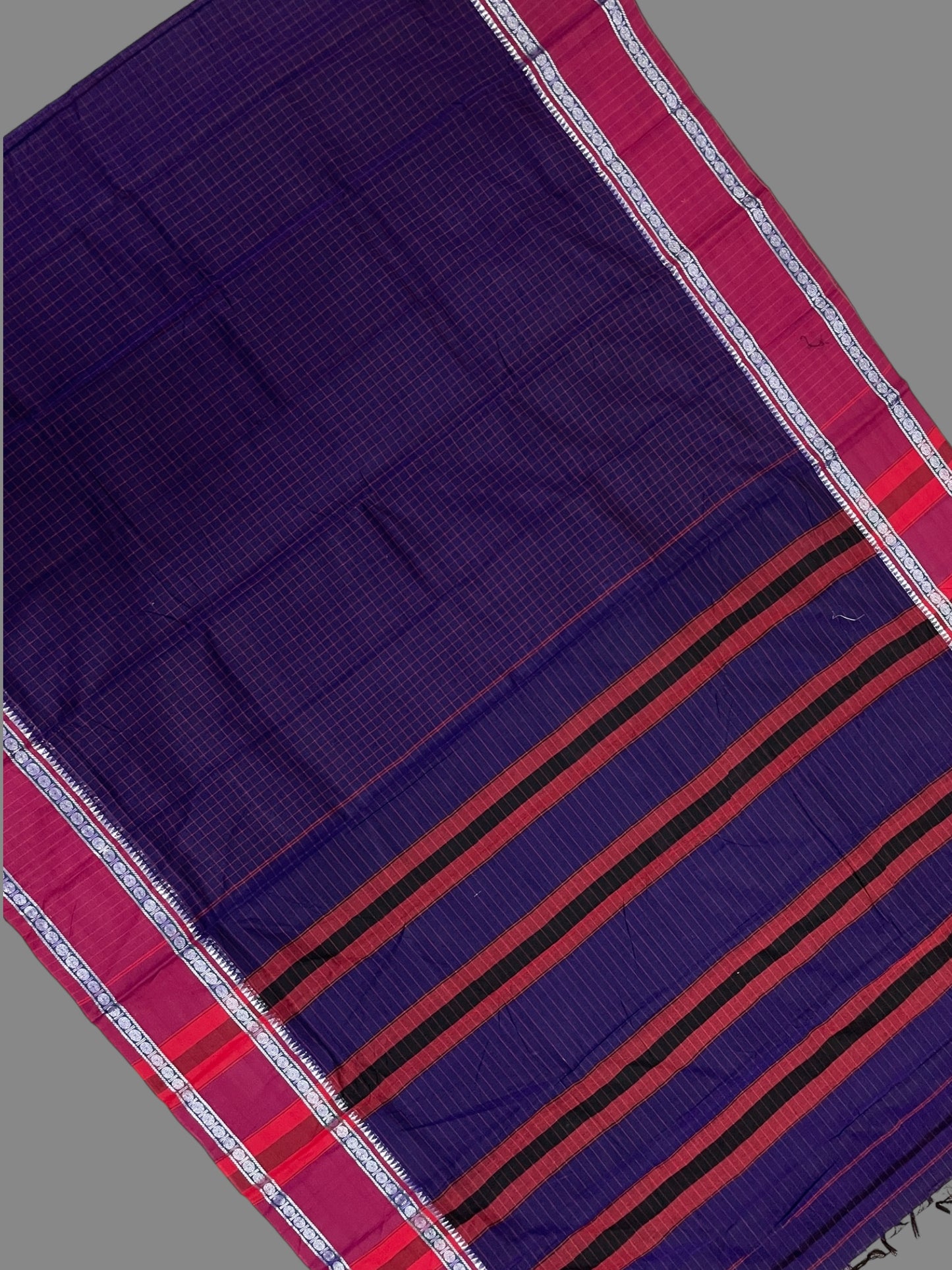 Narayanpet Purple Cotton Saree CS238