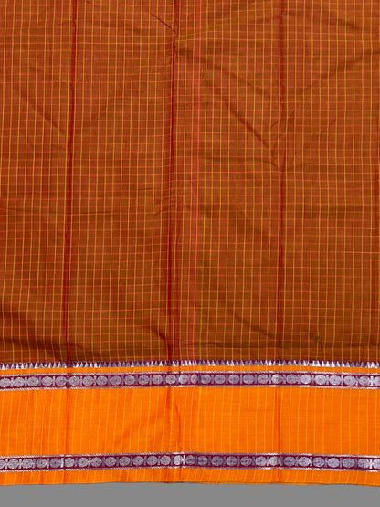 Narayanpet Russet Cotton Saree CS241