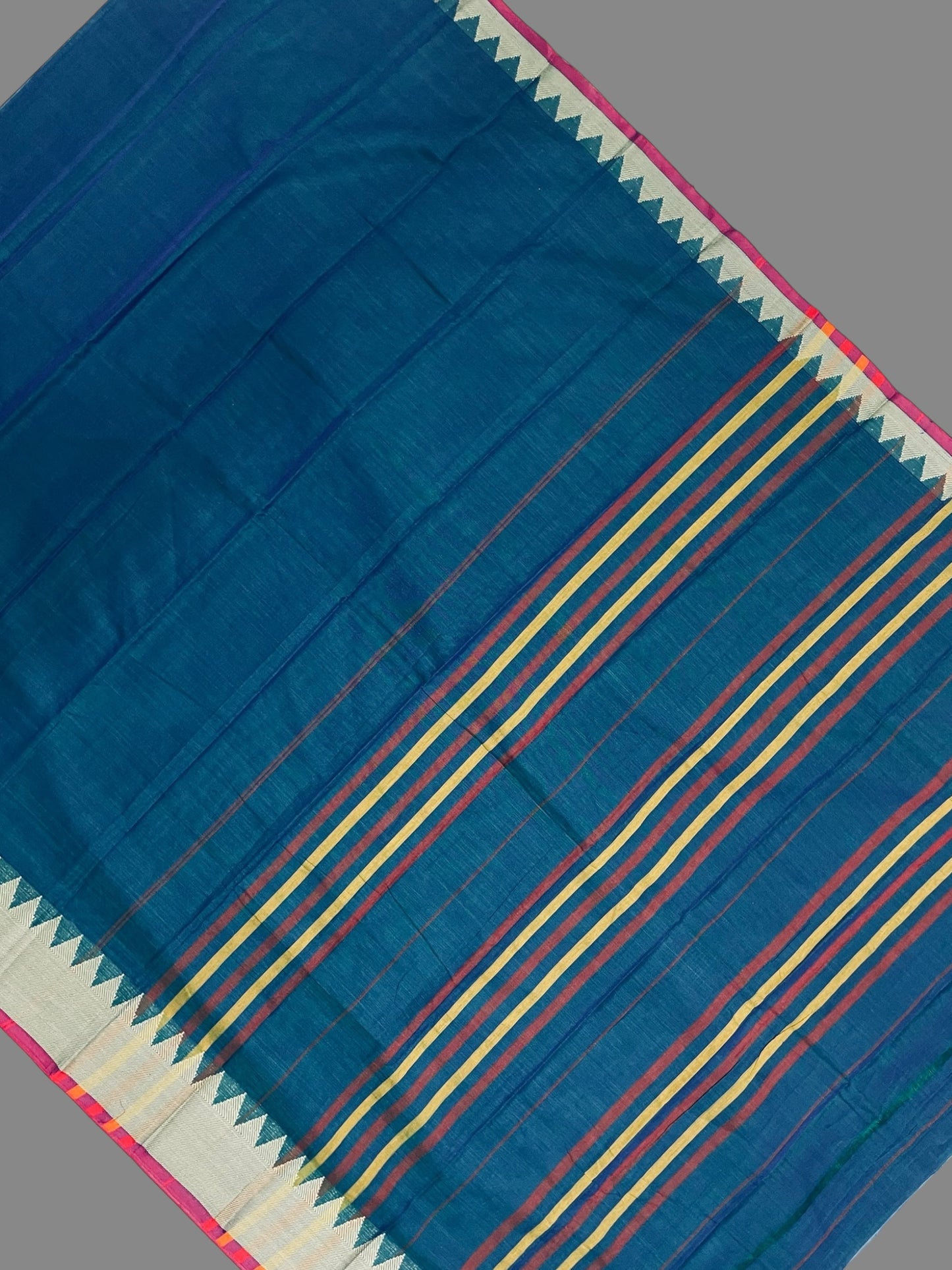 Narayanpet Ananda Blue Cotton Saree CS237