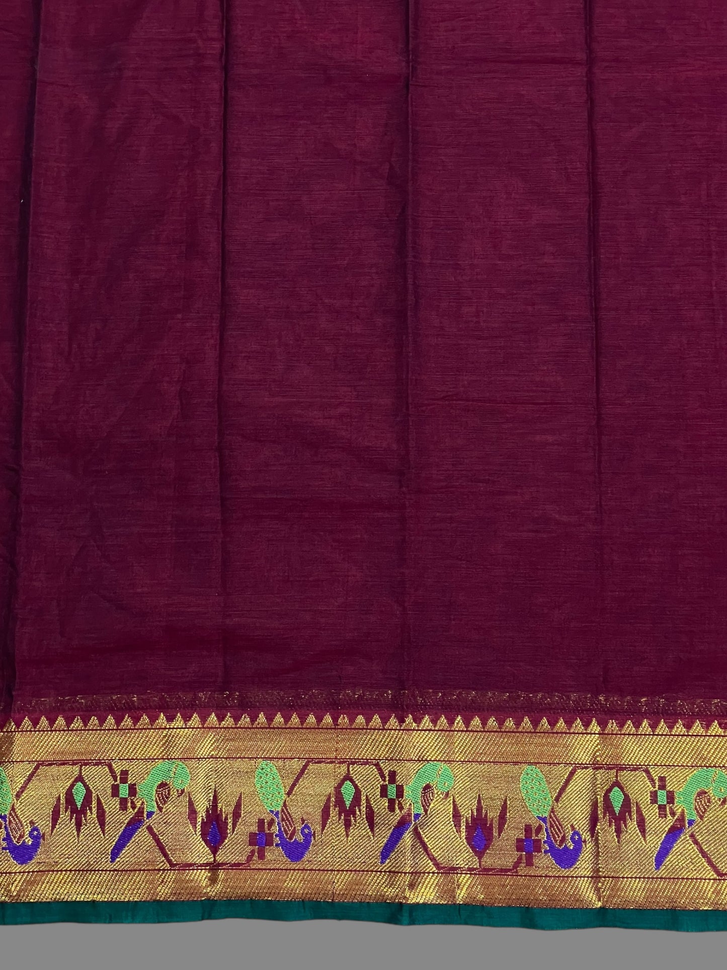 Narayanpet Brown Cotton Saree CS254