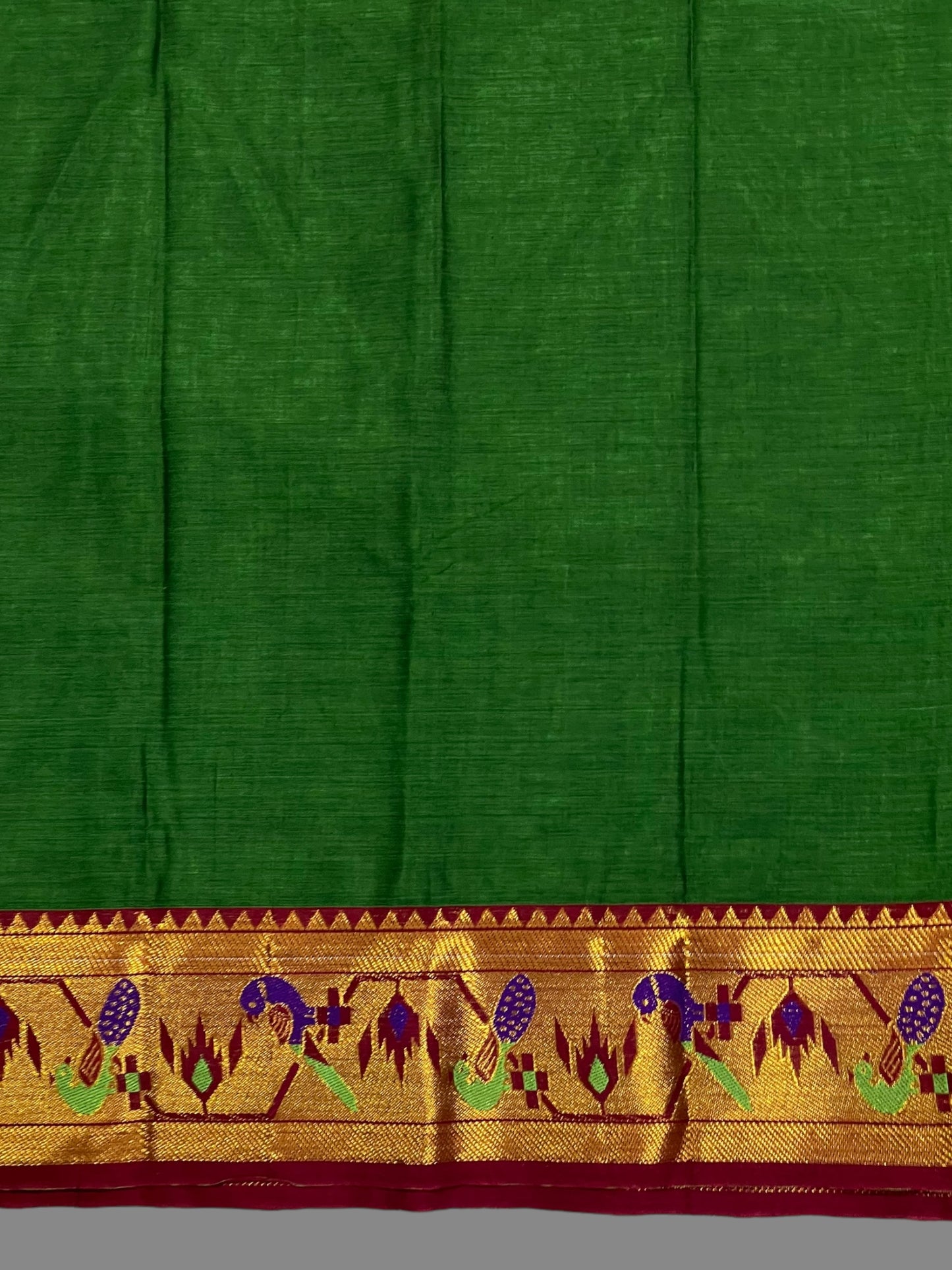 Narayanpet Green Cotton Saree CS253