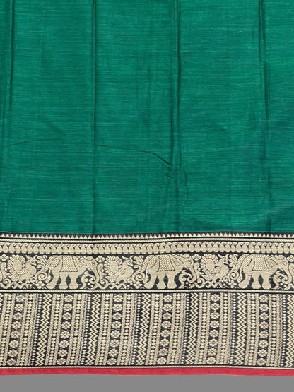 Narayanpet Green Cotton Saree CS262