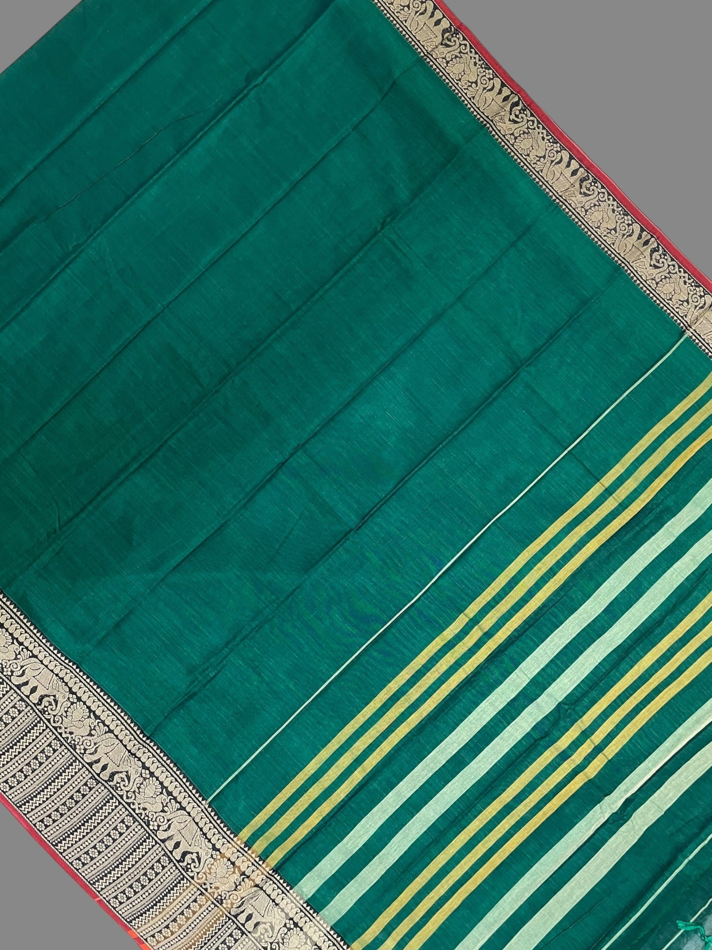 Narayanpet Green Cotton Saree CS262