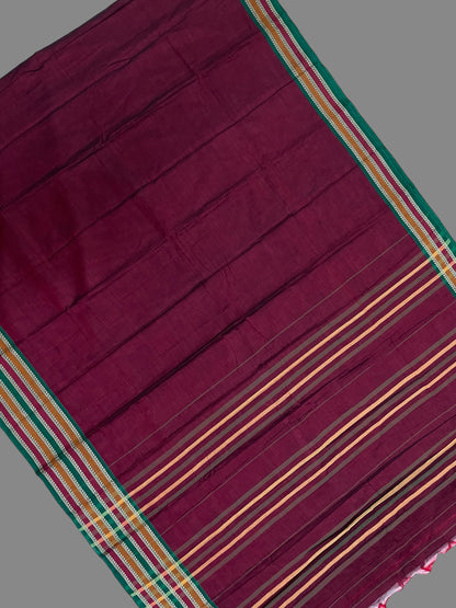 Narayanpet Brown Cotton Saree CS267