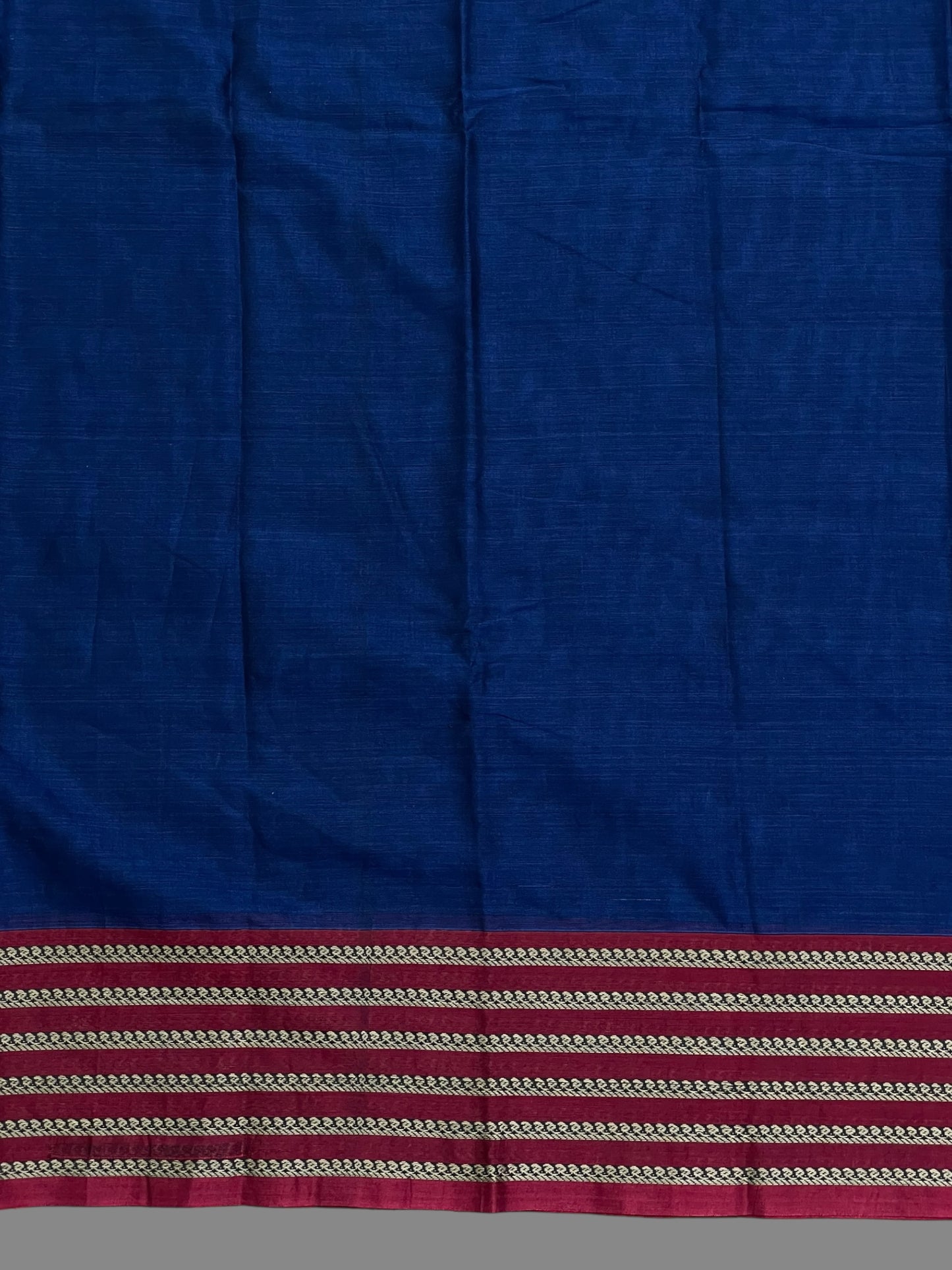 Narayanpet Navy Blue Cotton Saree CS266