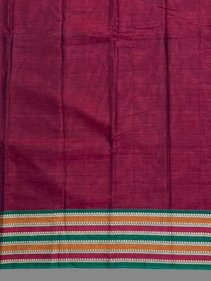 Narayanpet Brown Cotton Saree CS267