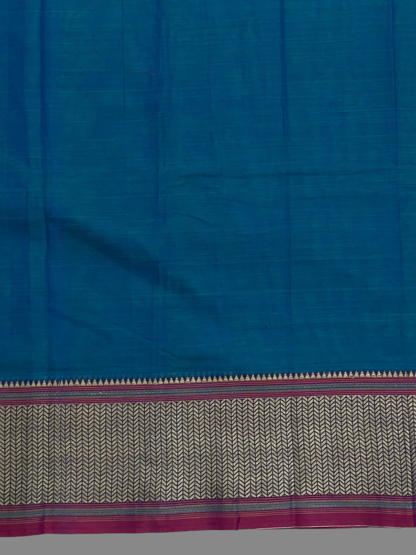 Narayanpet Ananda  Blue Cotton Saree CS277