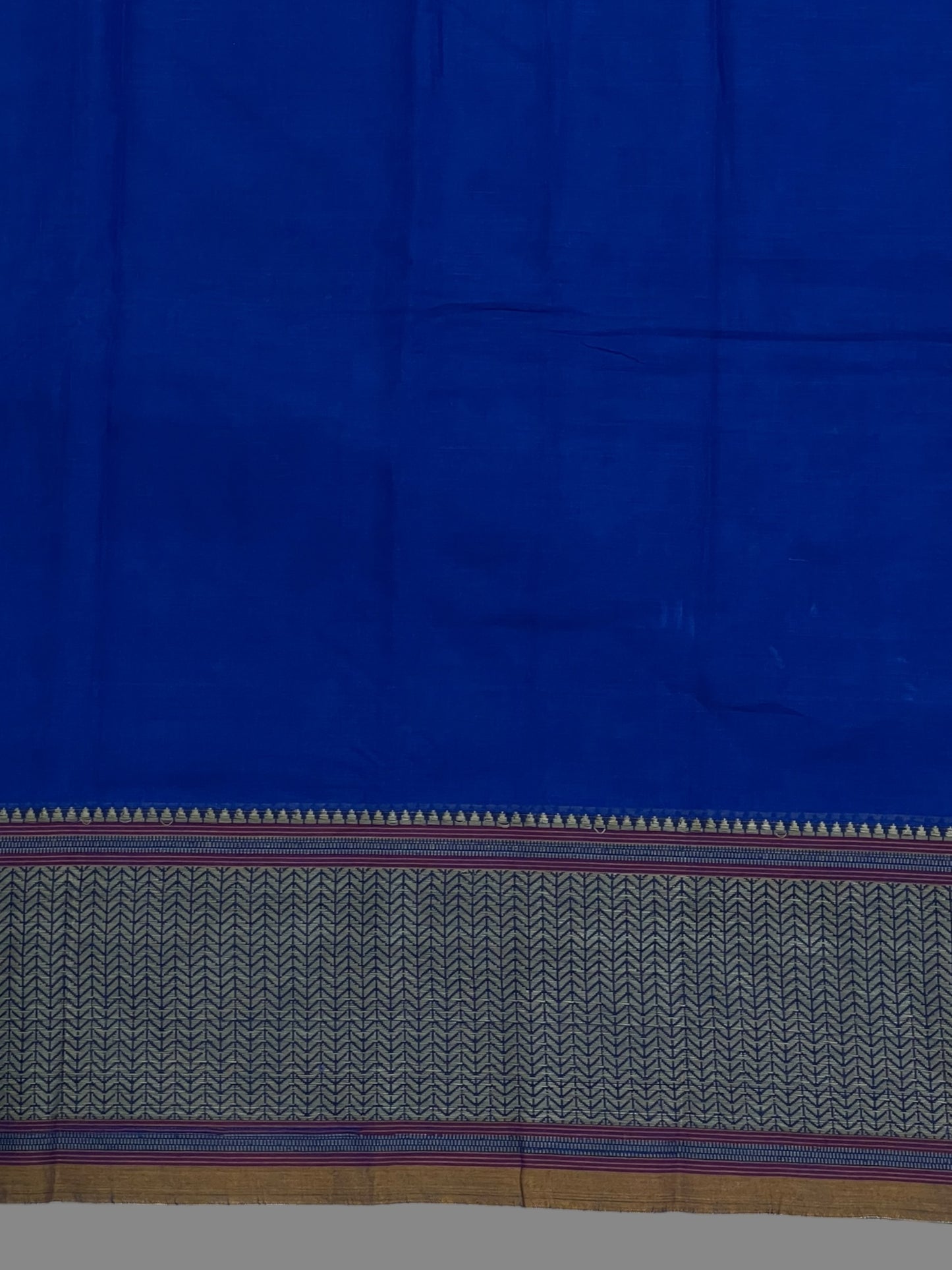 Narayanpet Royal Blue Cotton Saree CS272