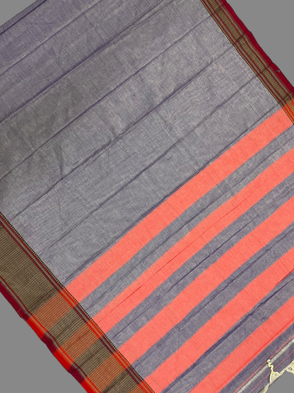 Narayanpet Light Lavender Cotton Saree CS275