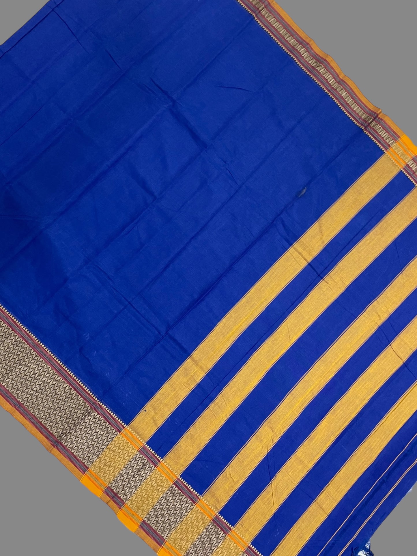 Narayanpet Royal Blue Cotton Saree CS272