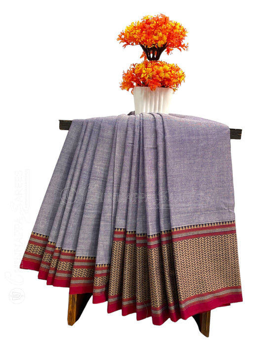 Narayanpet Light Lavender Cotton Saree CS275