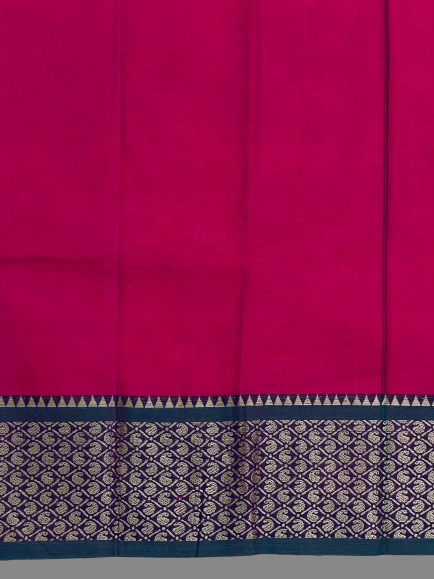 Narayanpet Tomato Pink Cotton Saree CS283