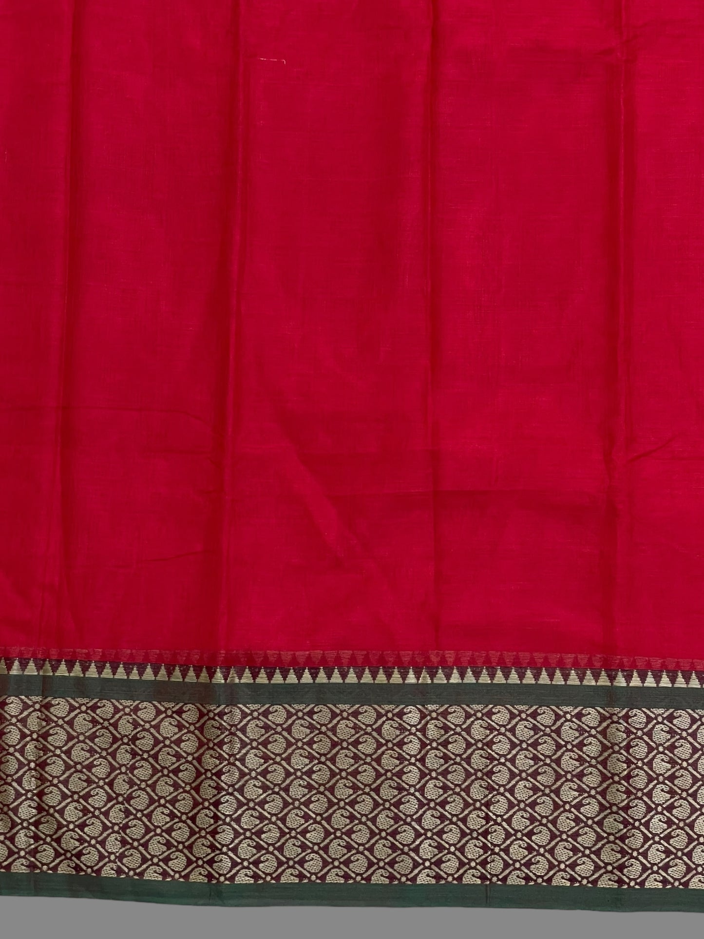 Narayanpet Red Cotton Saree CS282