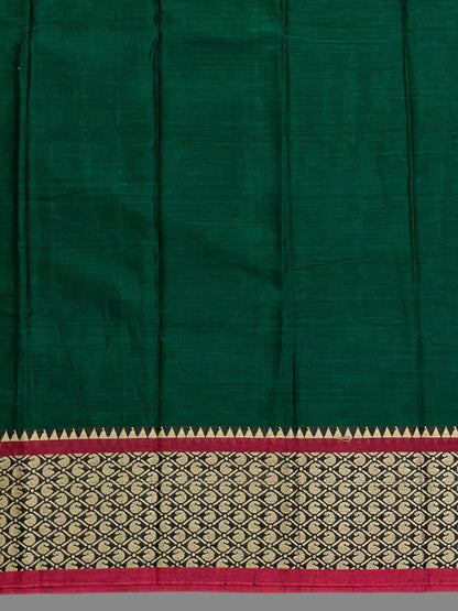 Narayanpet Green Cotton Saree CS278