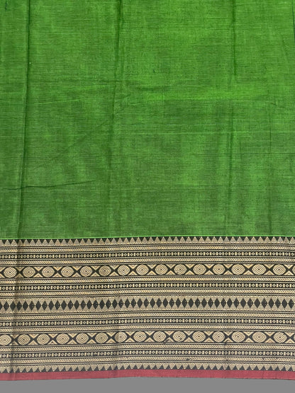 Narayanpet Green Cotton Saree CS287