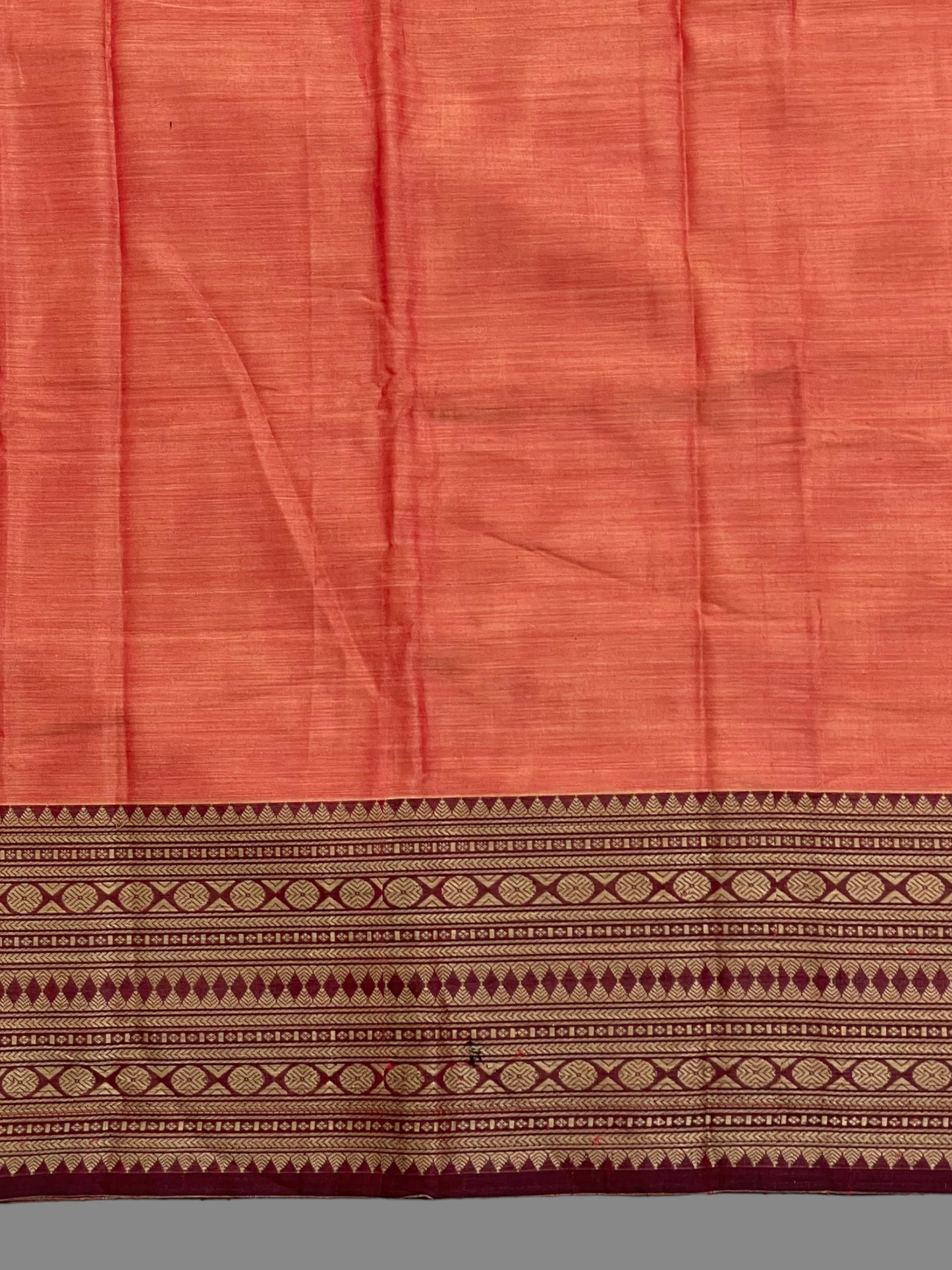 Narayanpet Peach Cotton Saree CS292