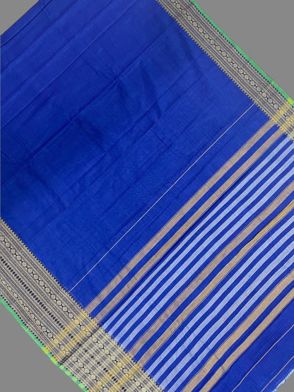 Narayanpet Royal Blue Cotton Saree CS288