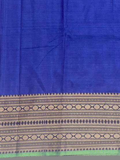 Narayanpet Royal Blue Cotton Saree CS288