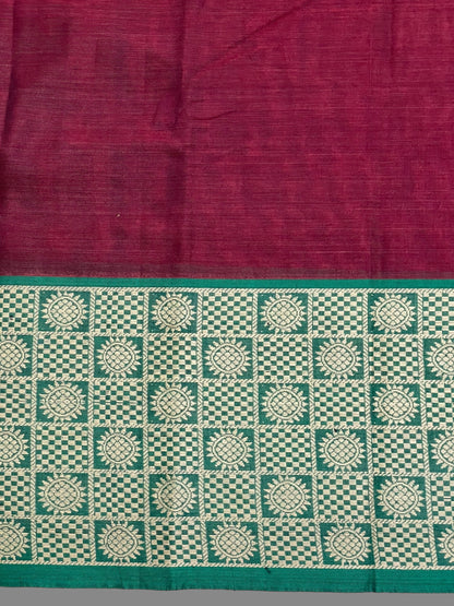 Narayanpet Brown Cotton Saree CS304