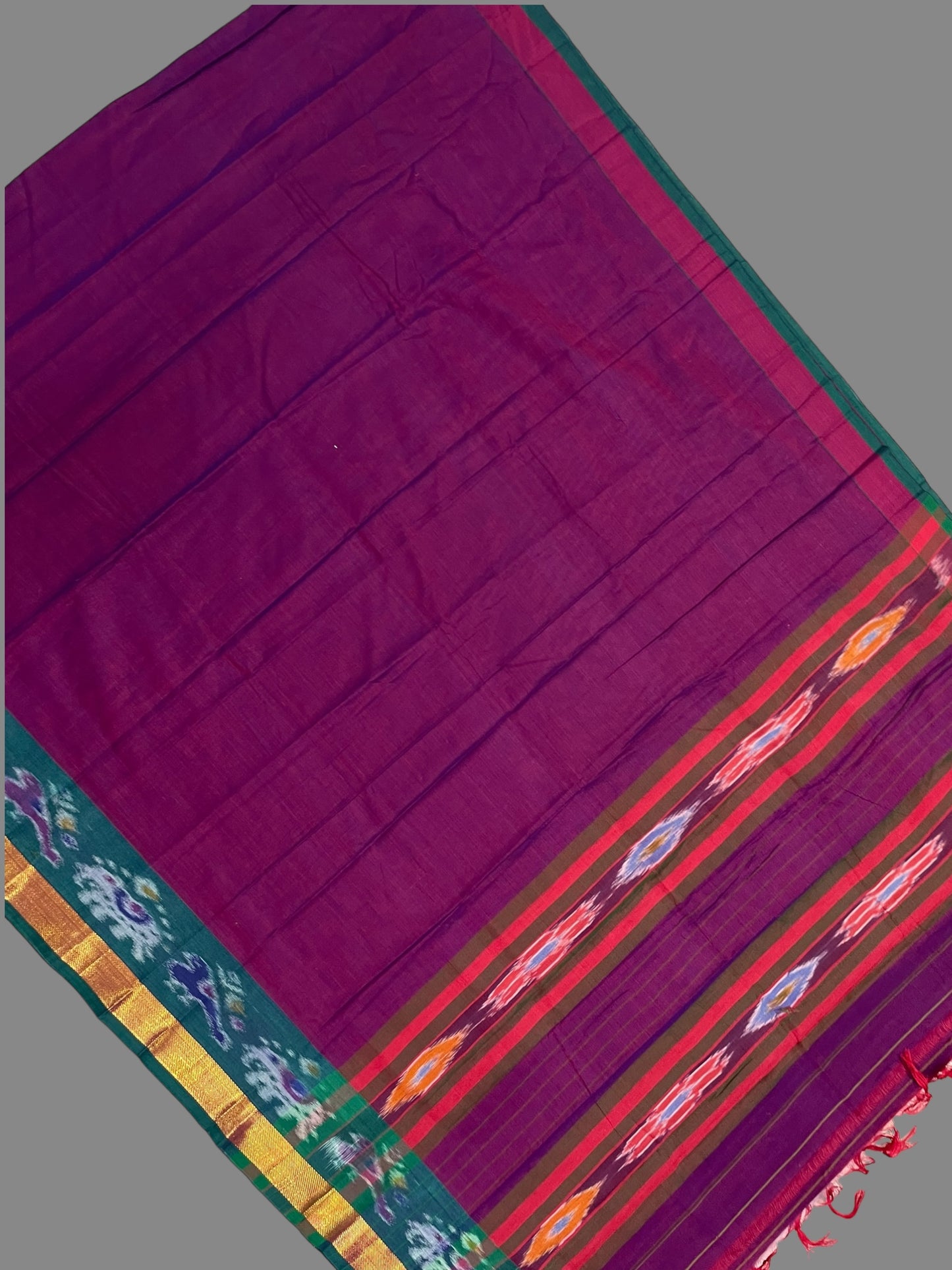 Narayanpet Magenta Cotton Saree CS294