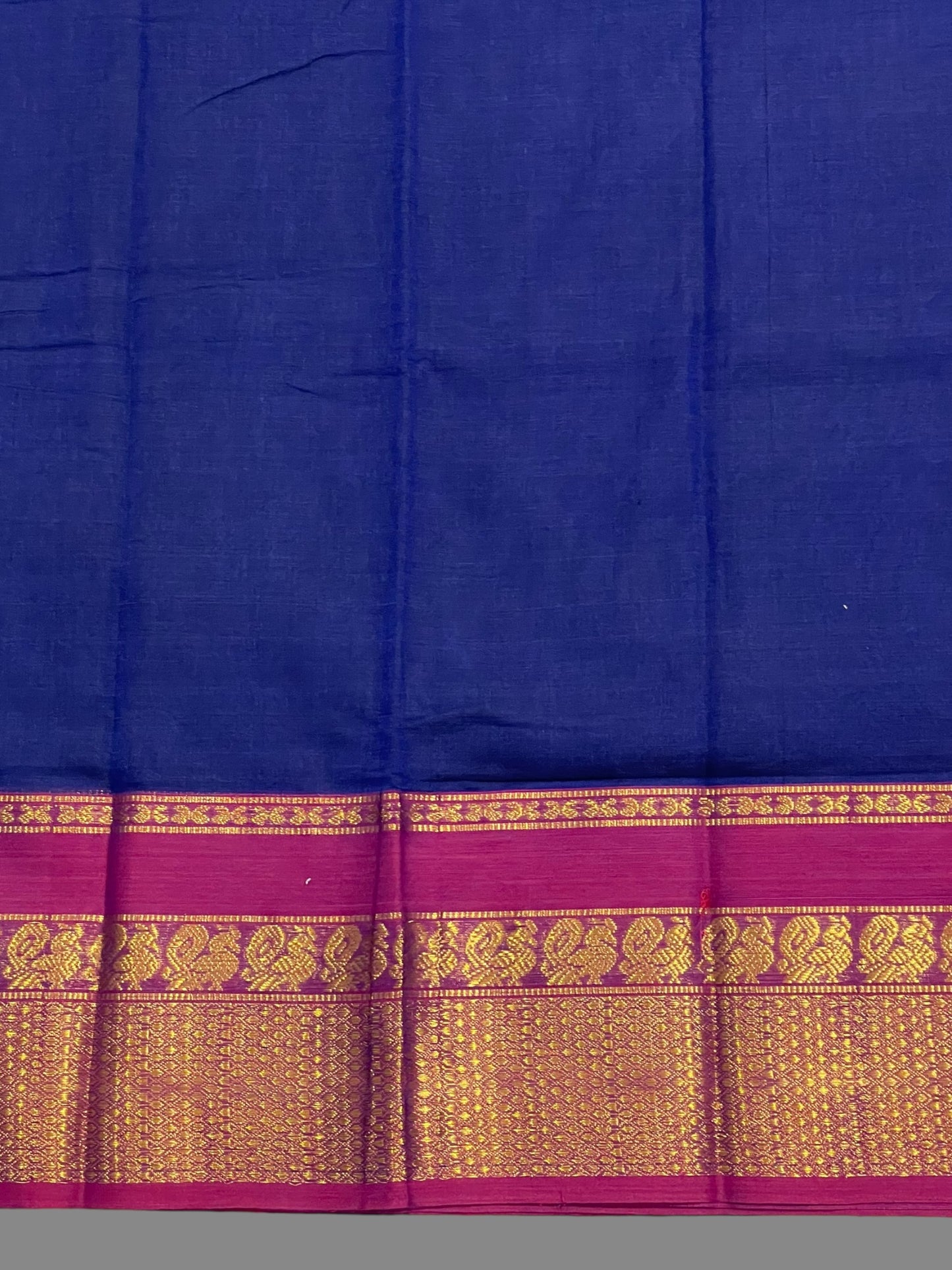 Narayanpet Royal Blue Cotton Saree CS319