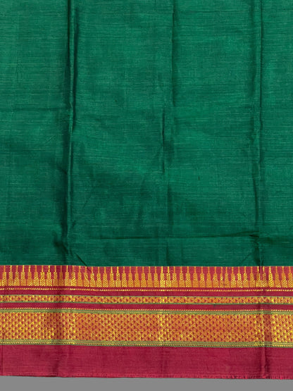 Narayanpet Green Cotton Saree CS308