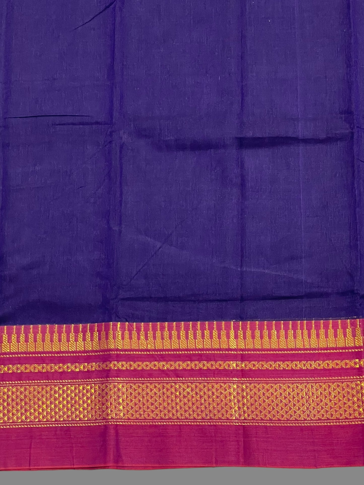 Narayanpet Navy Blue Cotton Saree CS307