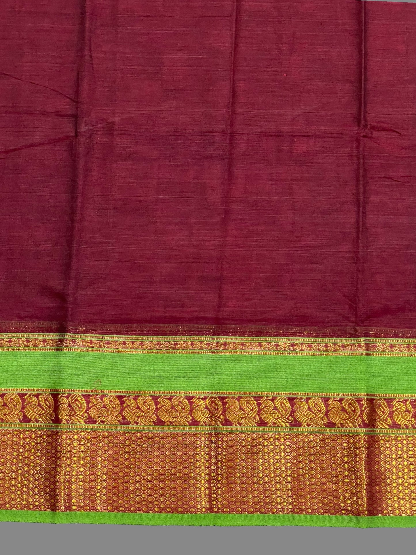 Narayanpet Dark Magenta Cotton Saree CS315