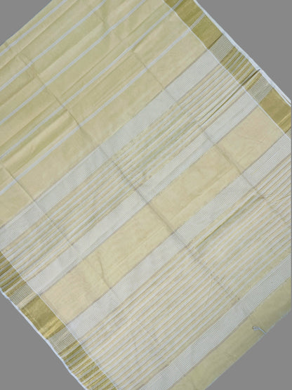 Lining Yellow  Pure Cotton Sarees