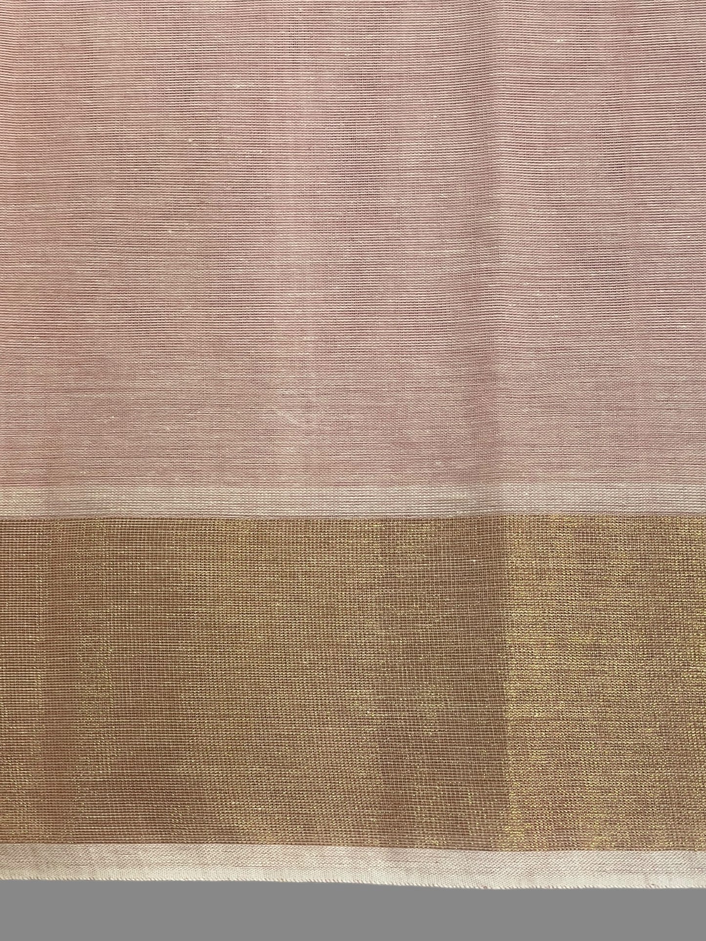 Lining Baby Pink Pure Cotton Sarees