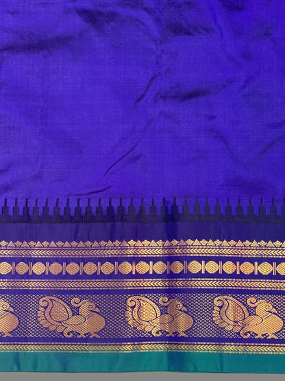 Mahalaxmi Border Chiku Pure Silk Saree