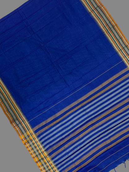 Narayanpet Blue Cotton Saree CS325