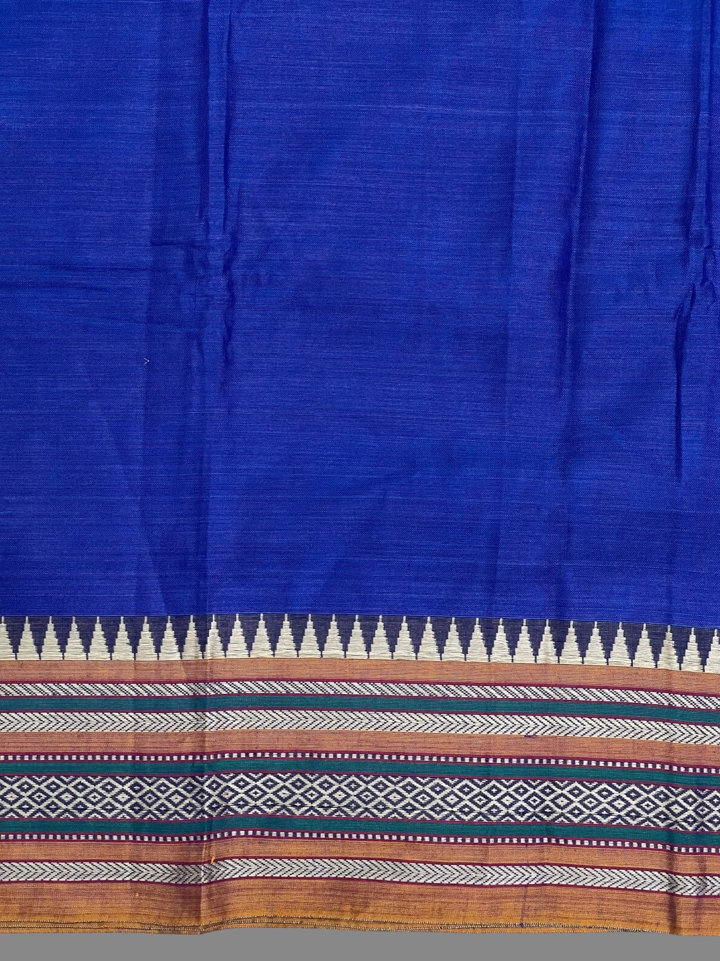 Narayanpet Blue Cotton Saree CS325