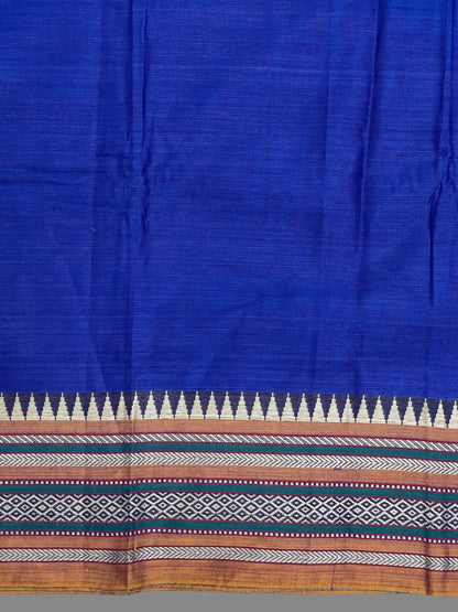 Narayanpet Blue Cotton Saree CS325