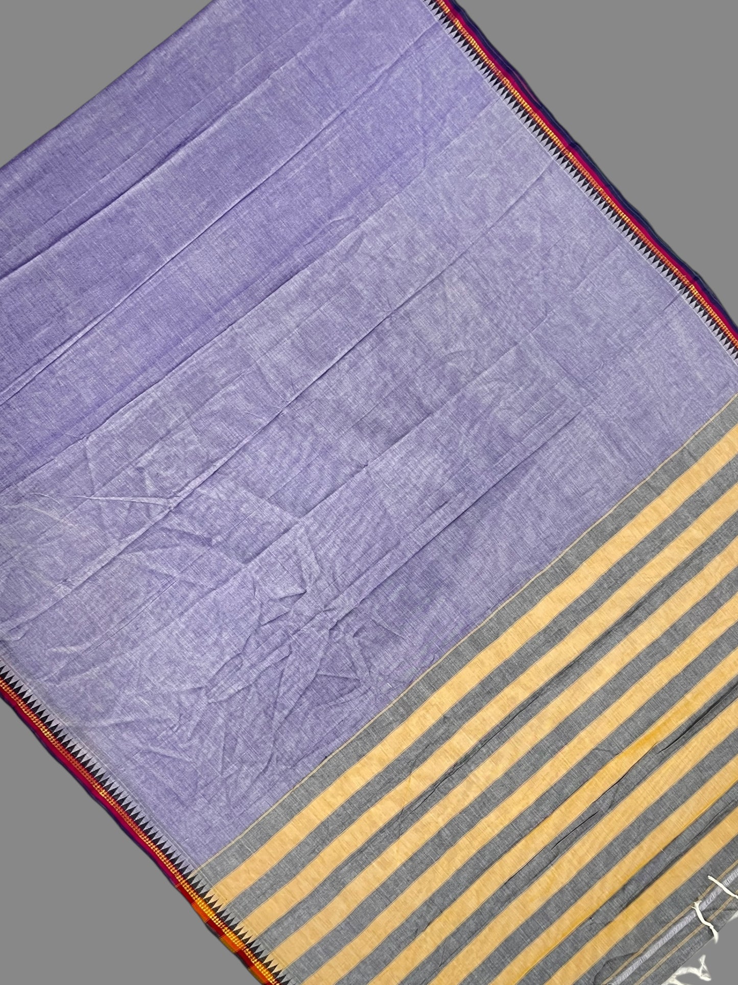 Narayanpet Lavender Cotton Saree CS333