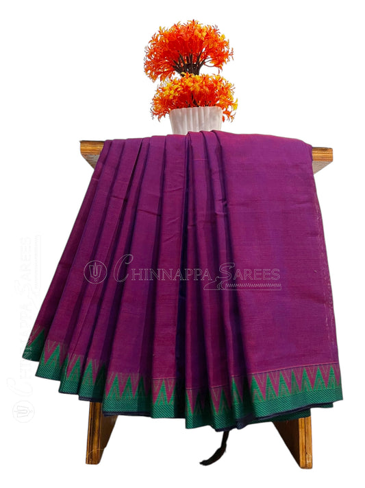 Narayanpet Magenta Cotton Saree CS361