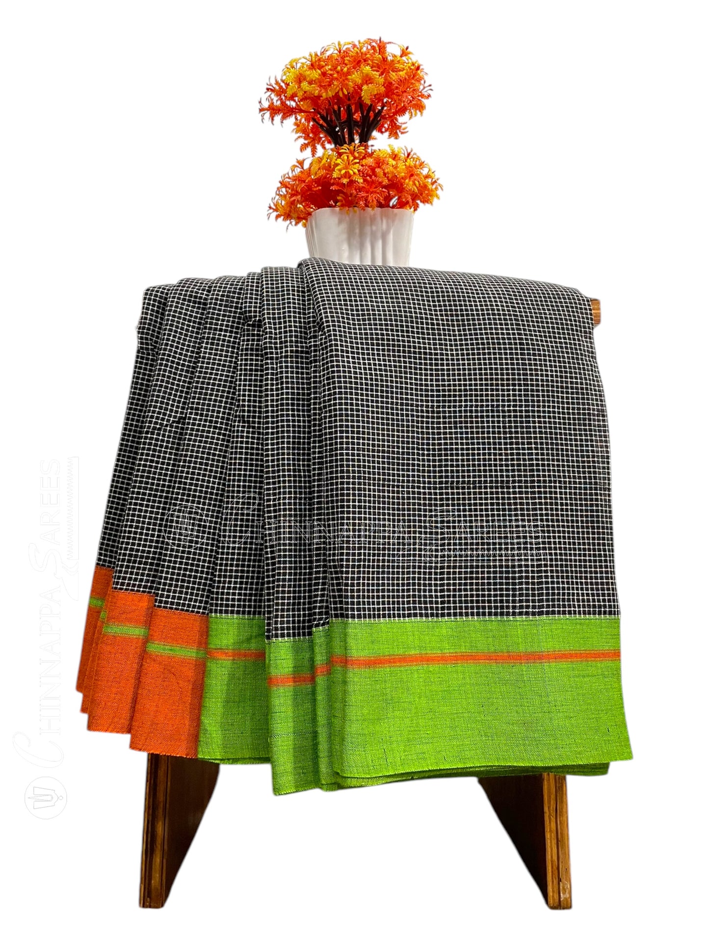 Narayanpet Black Cotton Saree CS341