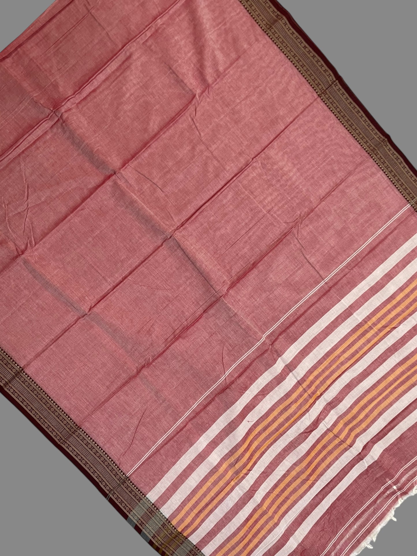 Narayanpet Pink Cotton Saree CS384