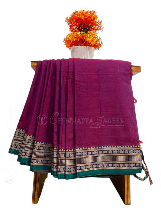 Narayanpet Magenta Cotton Saree CS382