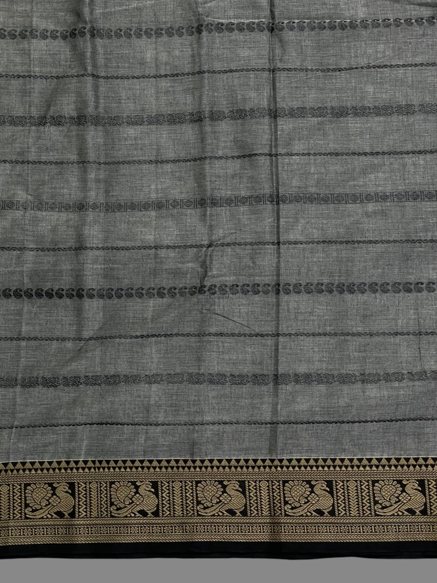 Narayanpet Cotton Grey Saree CS400