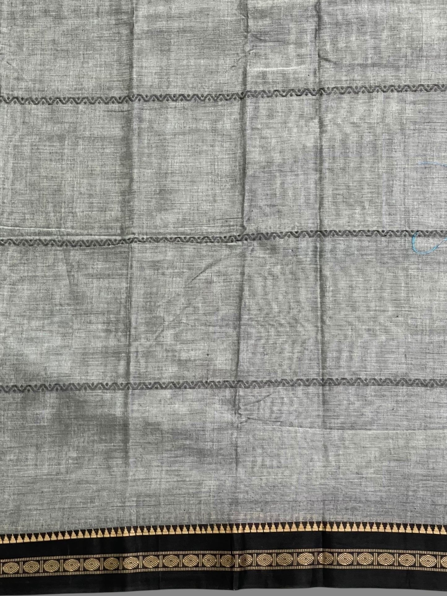 Narayanpet Cotton Grey Saree CS409