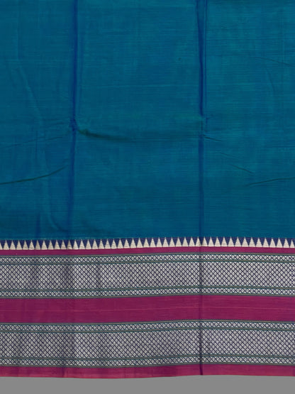 Narayanpet Cotton Ananda Blue Saree CS423