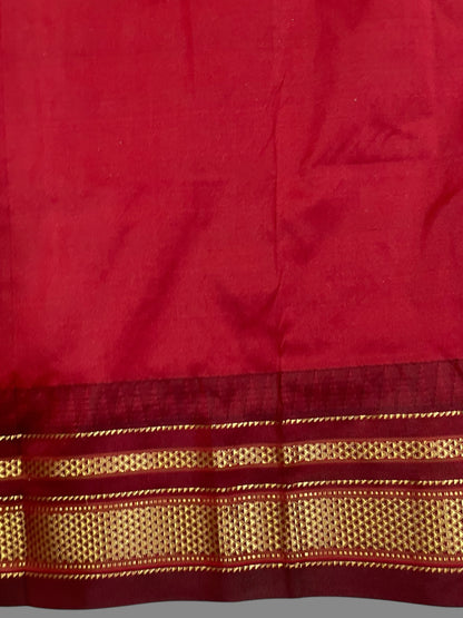 Big Peshwai Checks Violet Pure Silk Saree