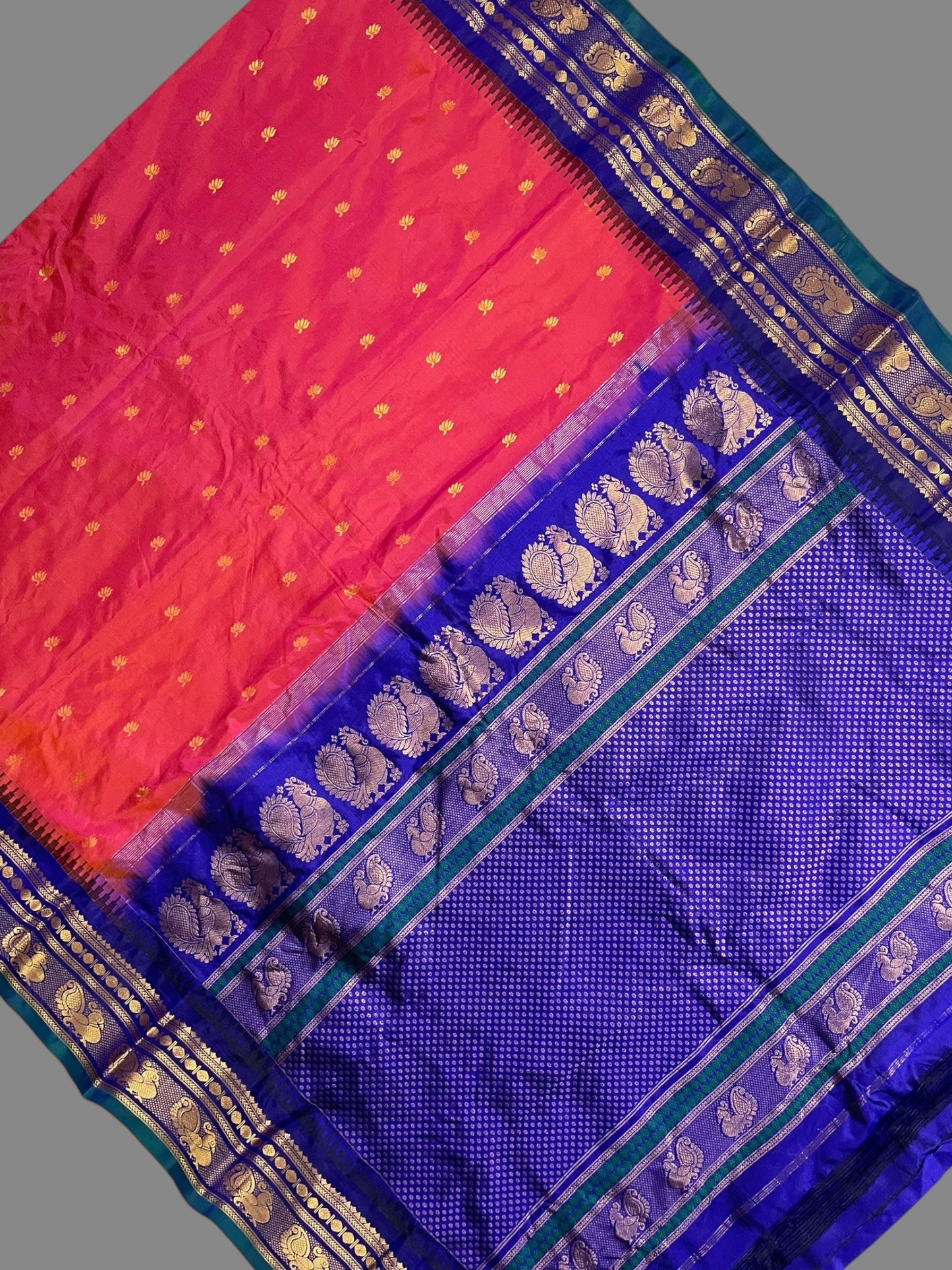 Mahalaxmi Border Hot Pink Pure Silk Saree