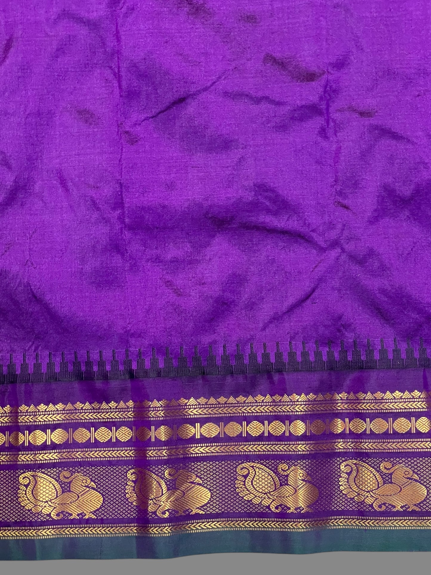 Mahalaxmi Border Mustard yellow Pure Silk Saree