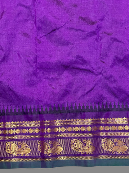 Mahalaxmi Border Mustard yellow Pure Silk Saree