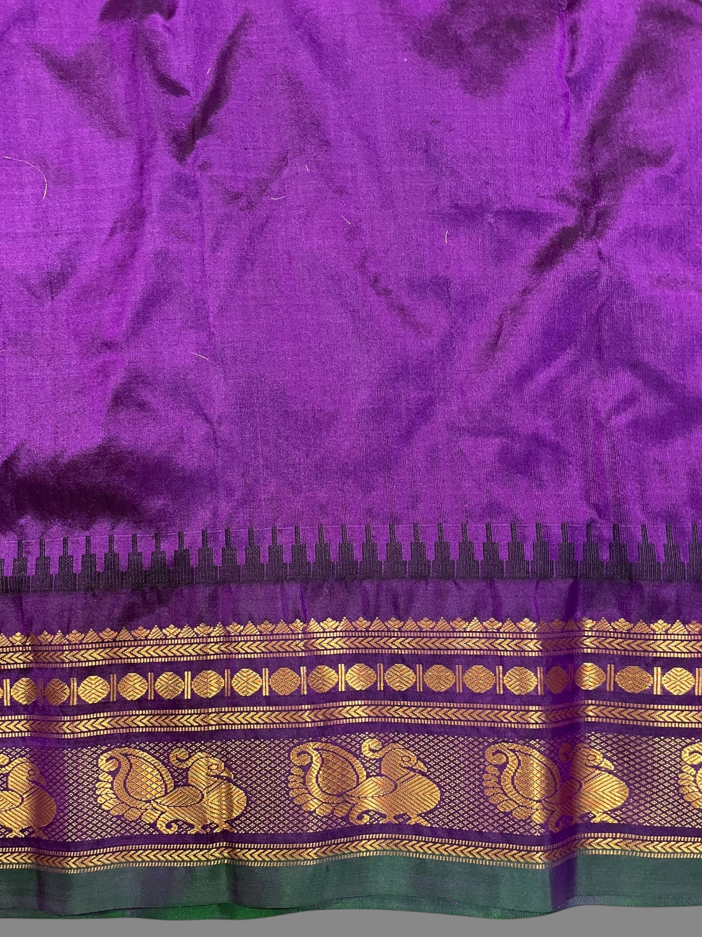 Mahalaxmi Border Mauve Pink Pure Silk Saree