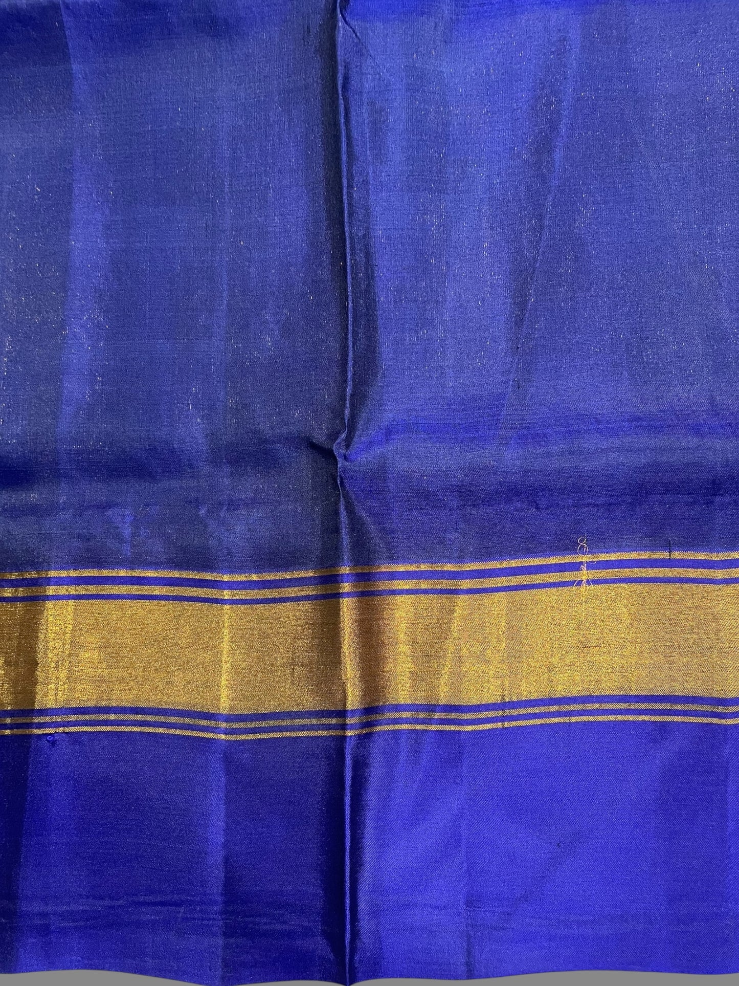 Narayanpet Double Border Grey  Silk Saree