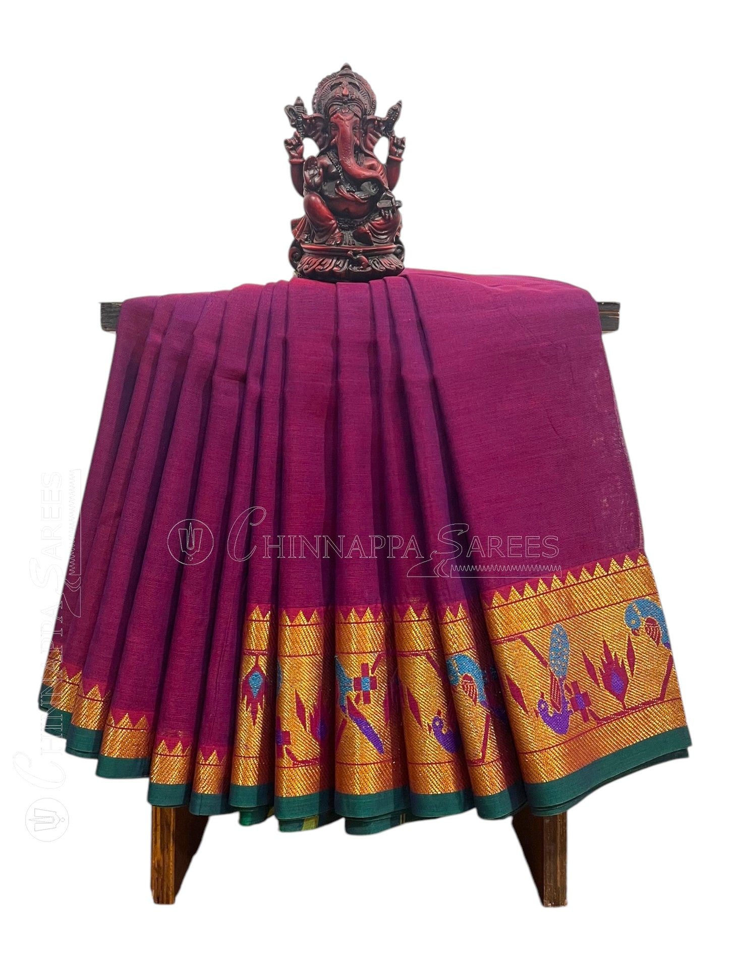 Narayanpet Magenta Cotton Saree CS249